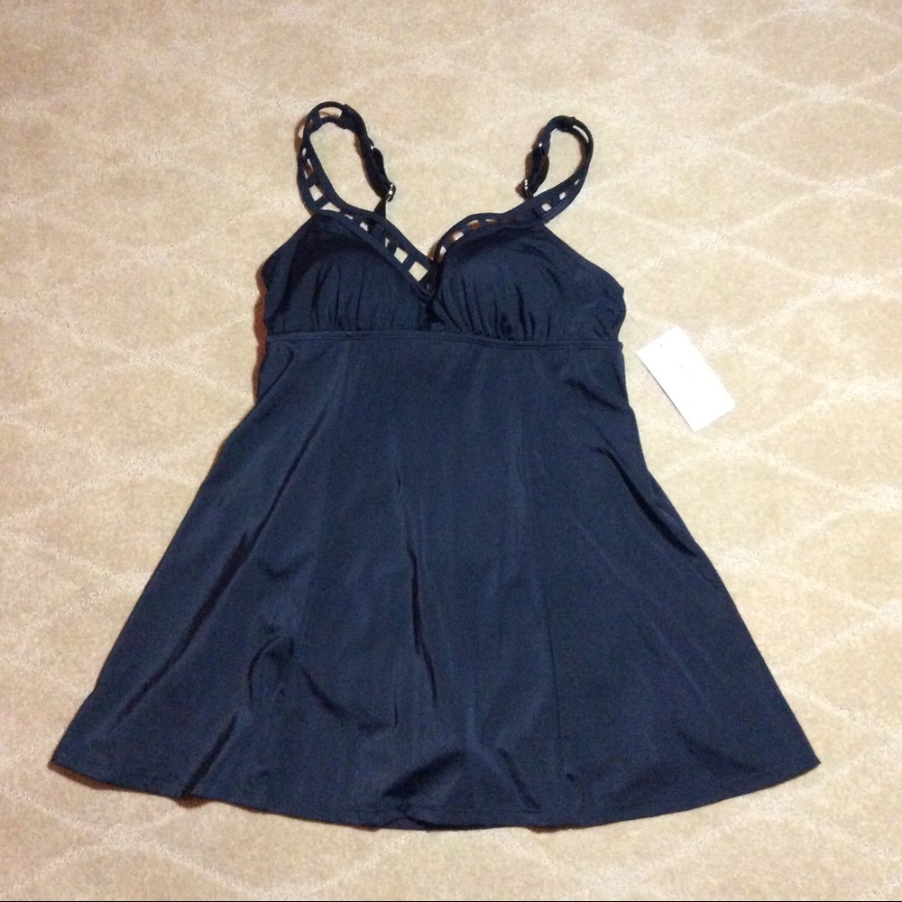 Swimsuits For All NWT Lattice V-Neck Swimdress, 10 - Picture 2 of 9